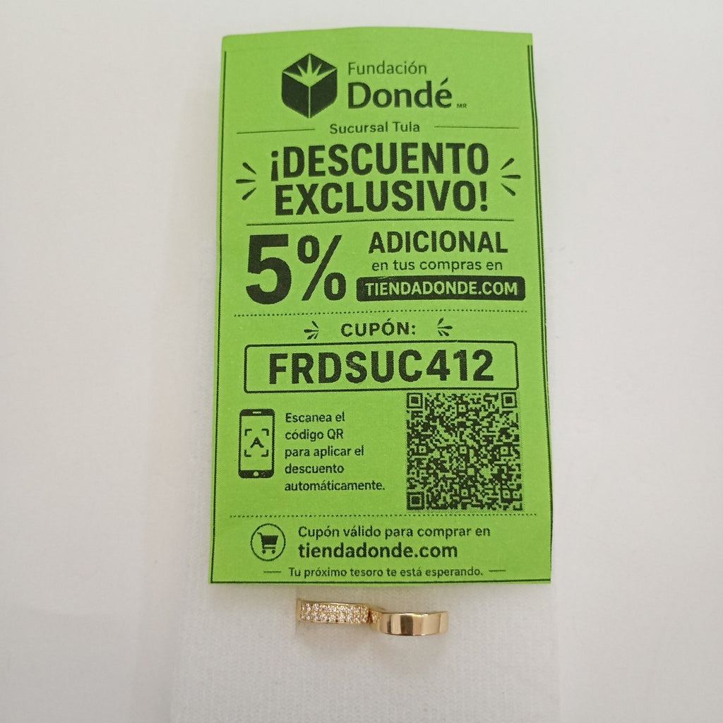 ARETES HUGGIES C CIRCONIA 14K 2.2 GR (NUEVO)