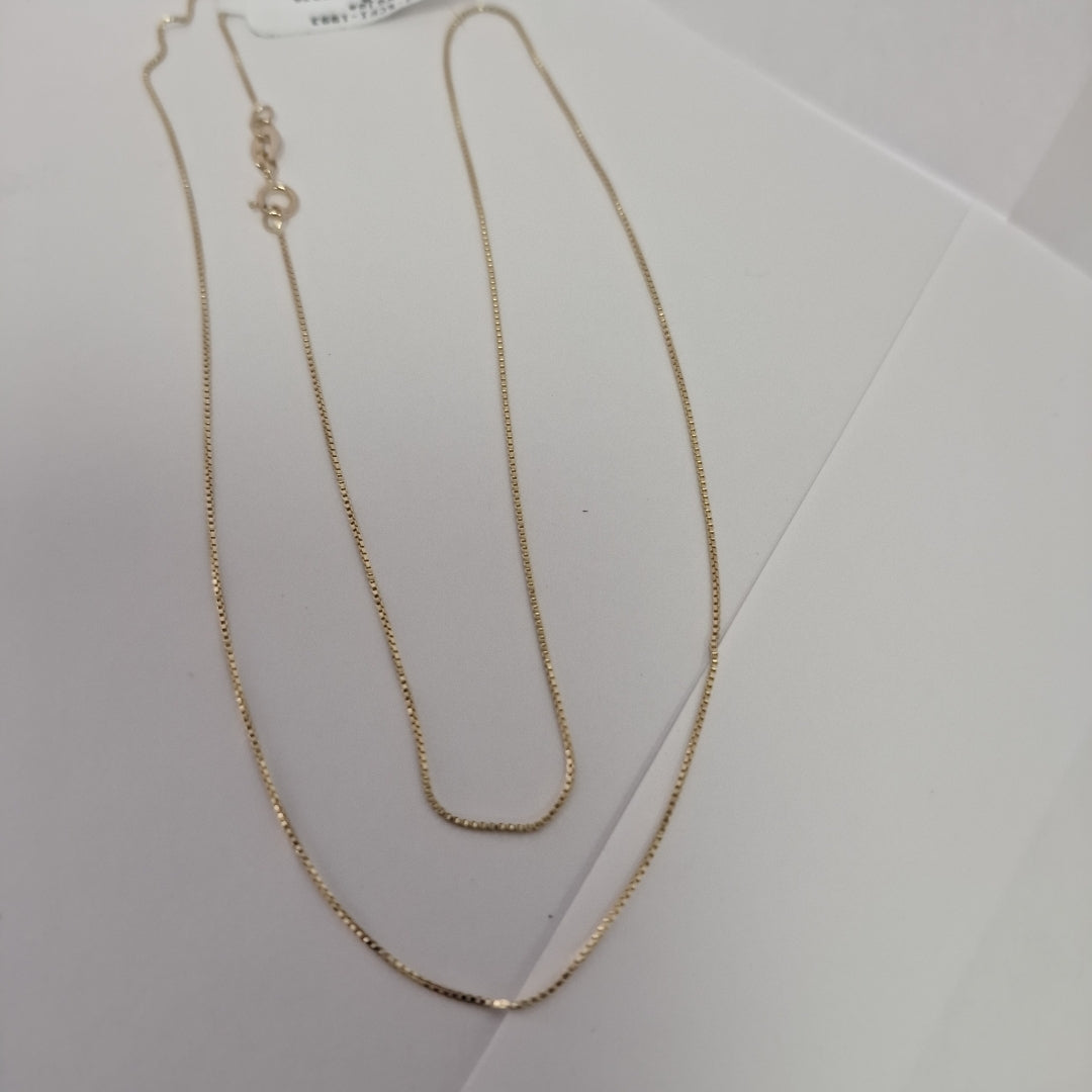 CADENA VENECIANO 14K 50 CM 1.6 GR (NUEVO)