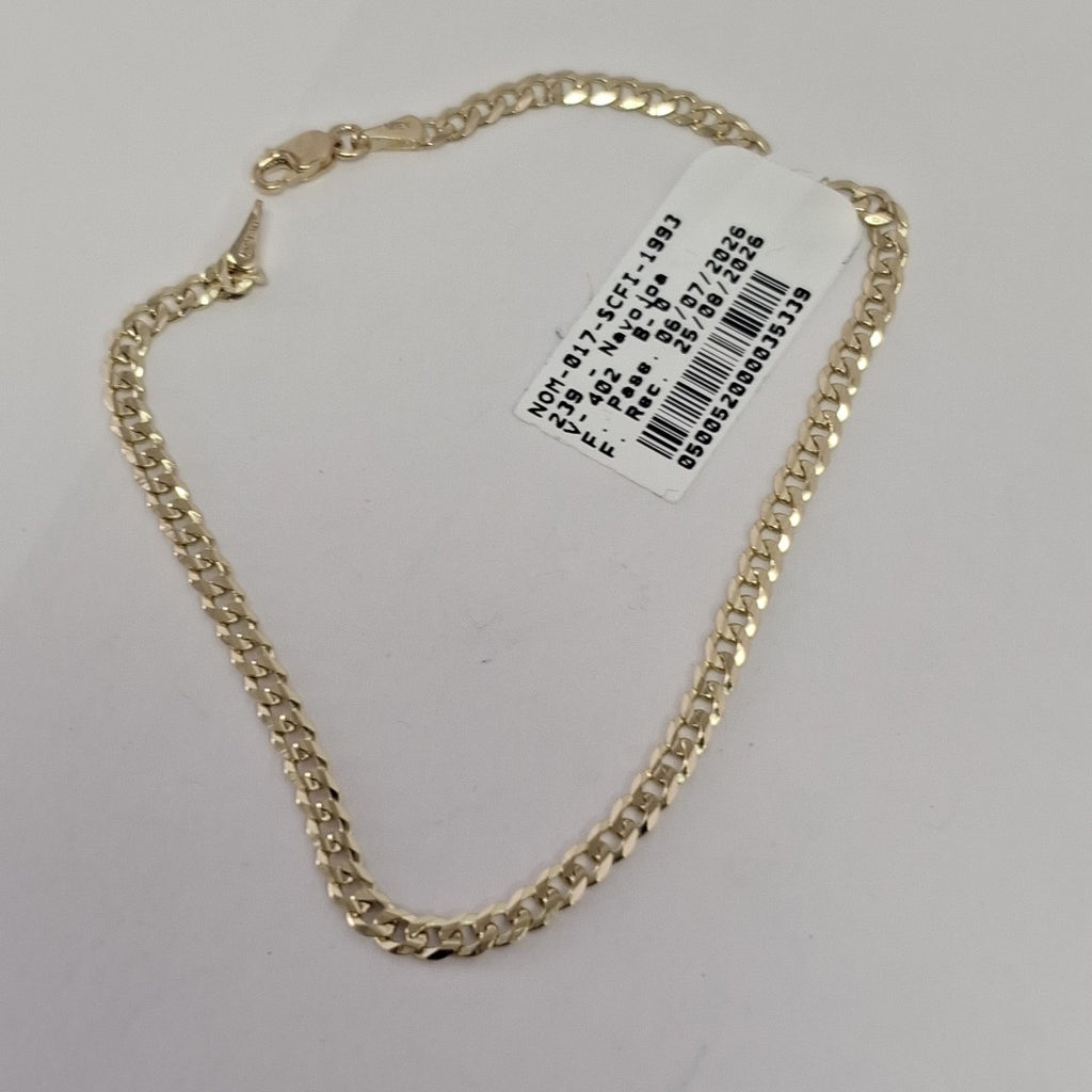 PULSERA BARBADA 14K 21 CM 3.7 GR (NUEVO)