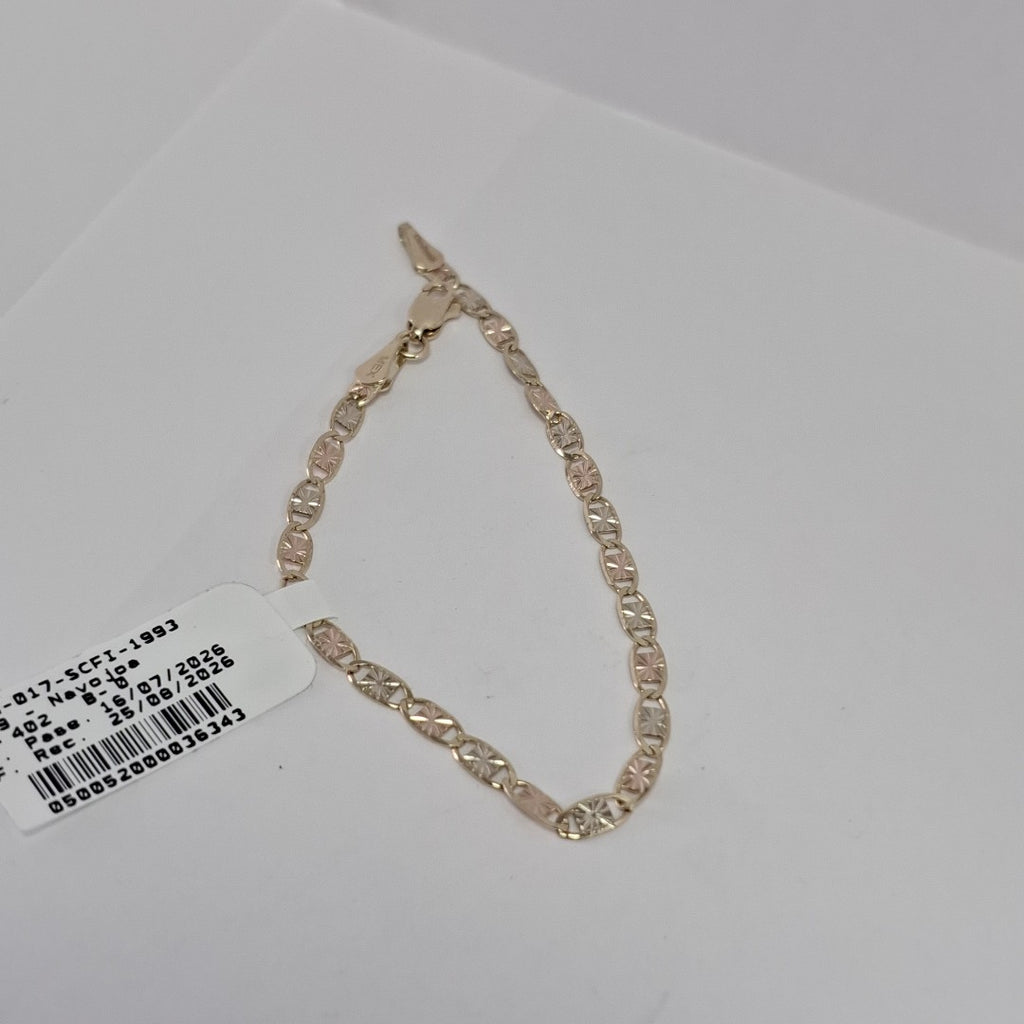 PULSERA GUCHI 14K 18 CM 3 GR (NUEVO)
