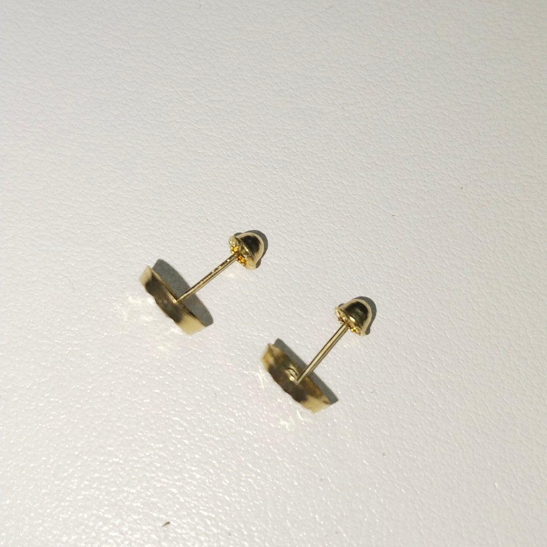 BROQUELES BROQUEL FIG BOTON C CIRCONIA 14K 0.2916 GR (NUEVO)