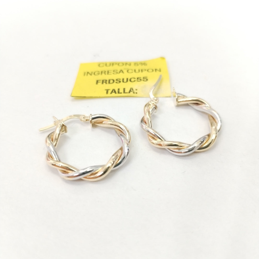 ARRACADAS PAR ORO 14 K 2,20 GRMS (SEMINUEVO)