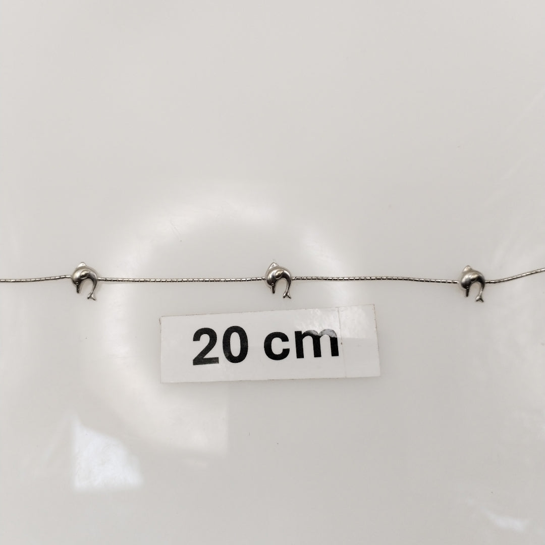 PULSERA ORO BLANCO 14 K 1,90 GRMS (SEMINUEVO)