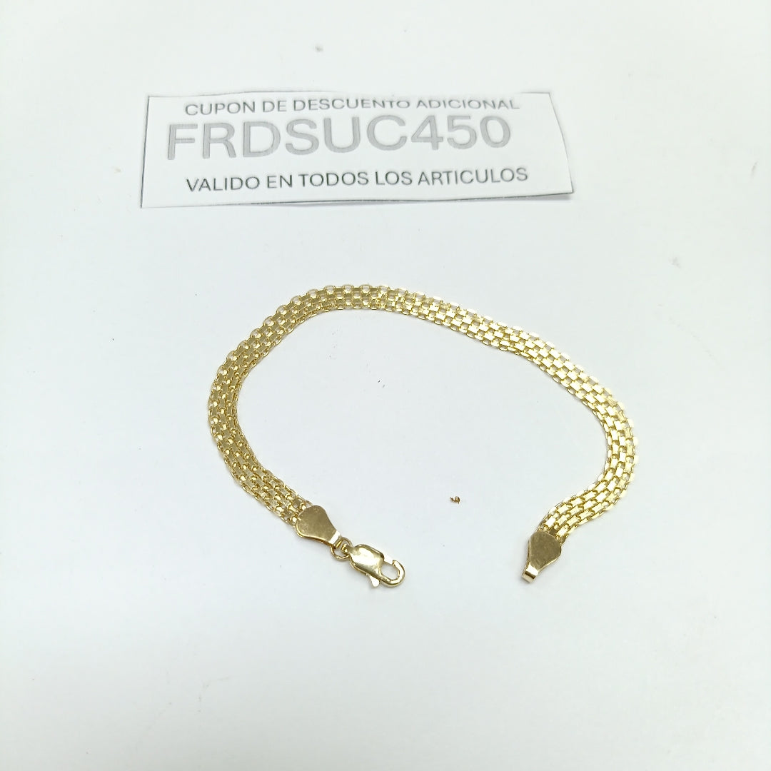 PULSERA ESPECIAL 14K 18 CM 4.4 GR (NUEVO)