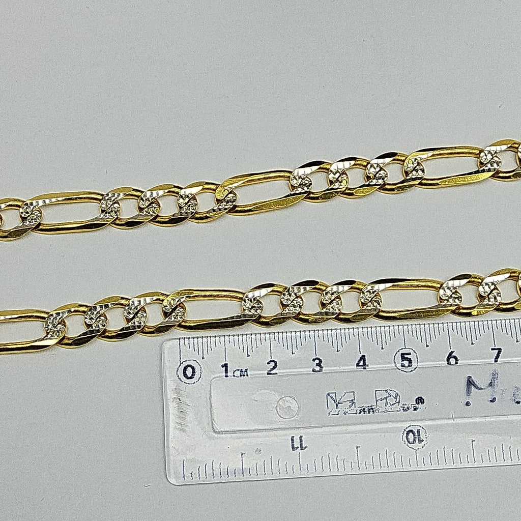 CADENA 3X1 DIAMANTADA 14K 65 CM 87.1 GR (NUEVO)