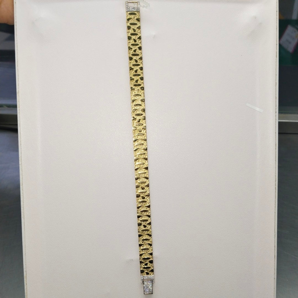 PULSERAS CABALLERO ORO 10K 13.7 (NUEVO)