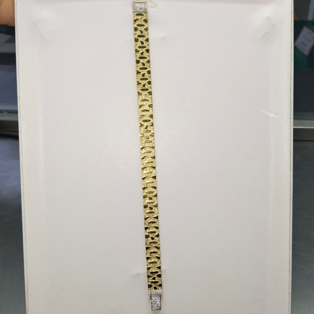 PULSERAS CABALLERO ORO 10K 13.7 (NUEVO)