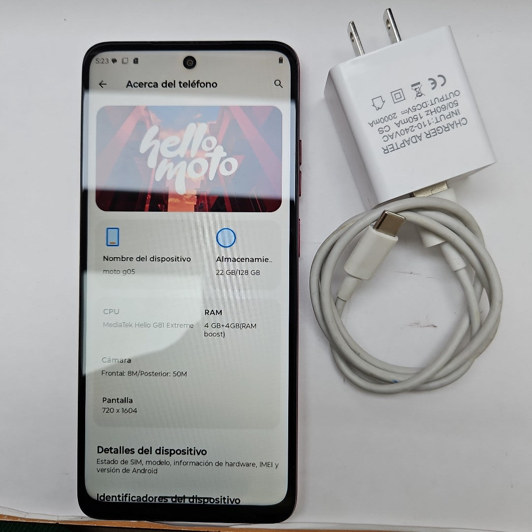 CELULAR MOTOROLA MOTO G05 XT2523-2 (2025) 128 GB 4 GB RAM (SEMINUEVO)