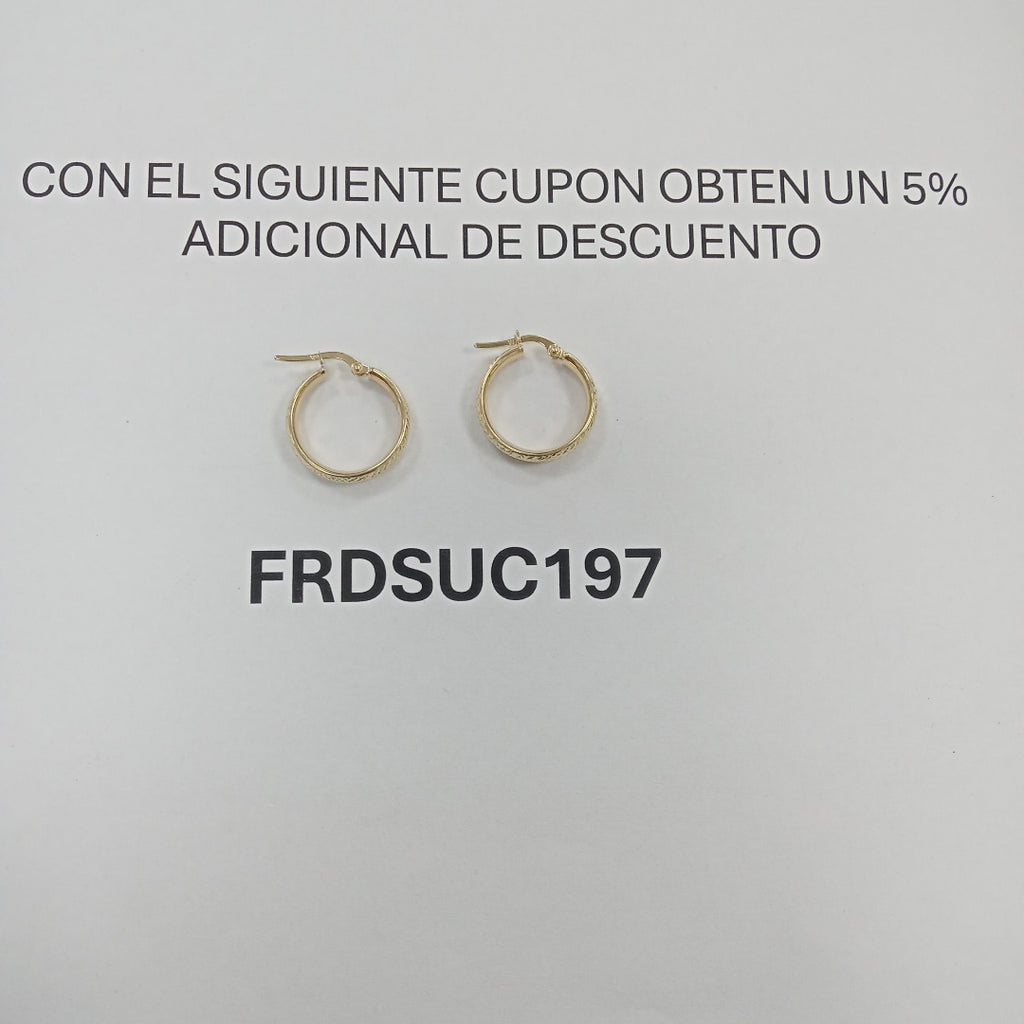 ARRACADAS ORO 10K 1.4 (NUEVO)