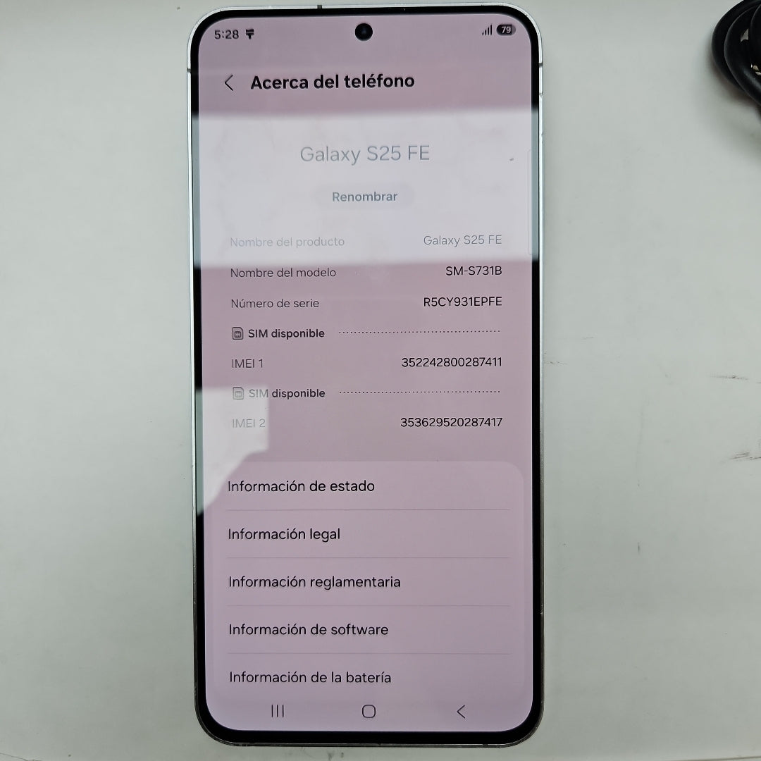 CELULAR SAMSUNG GALAXY S25 FE SM-S731B (2025) 128 GB 8 GB RAM