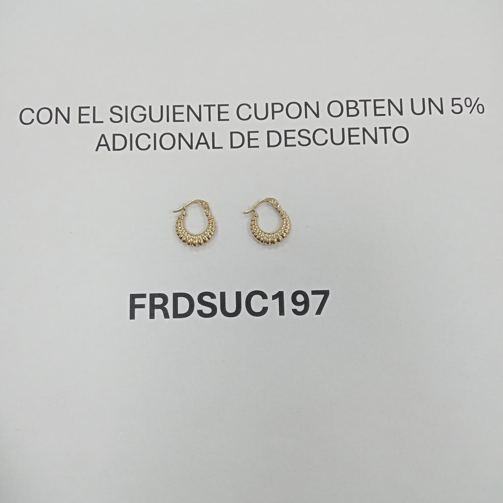 ARRACADAS ORO 10K 1.1 (NUEVO)