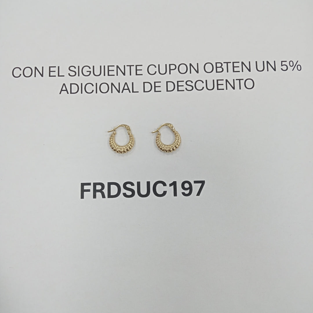 ARRACADAS ORO 10K 1.1 (NUEVO)