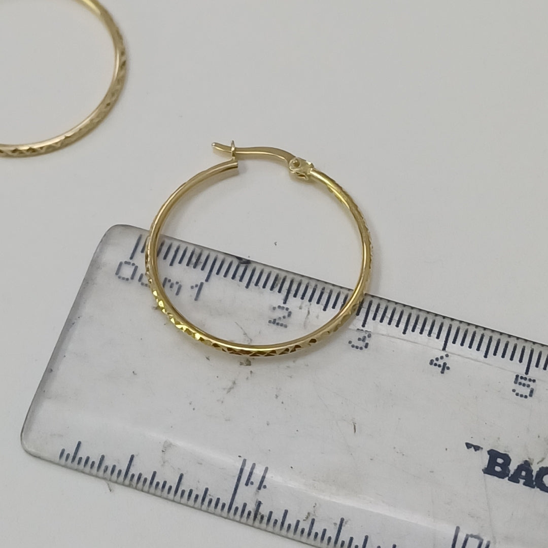 ARRACADAS PAR ORO 14 K 1,80 GRMS (SEMINUEVO)