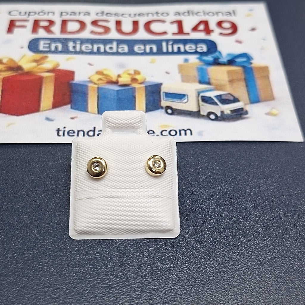 BROQUELES BROQUEL C CIRCONIA 14K 0.27 GR (NUEVO)