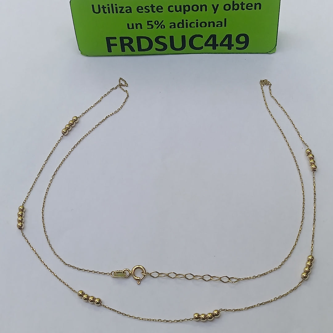 GARGANTILLA ORO 14 K 2.2 GRMS (SEMINUEVO)