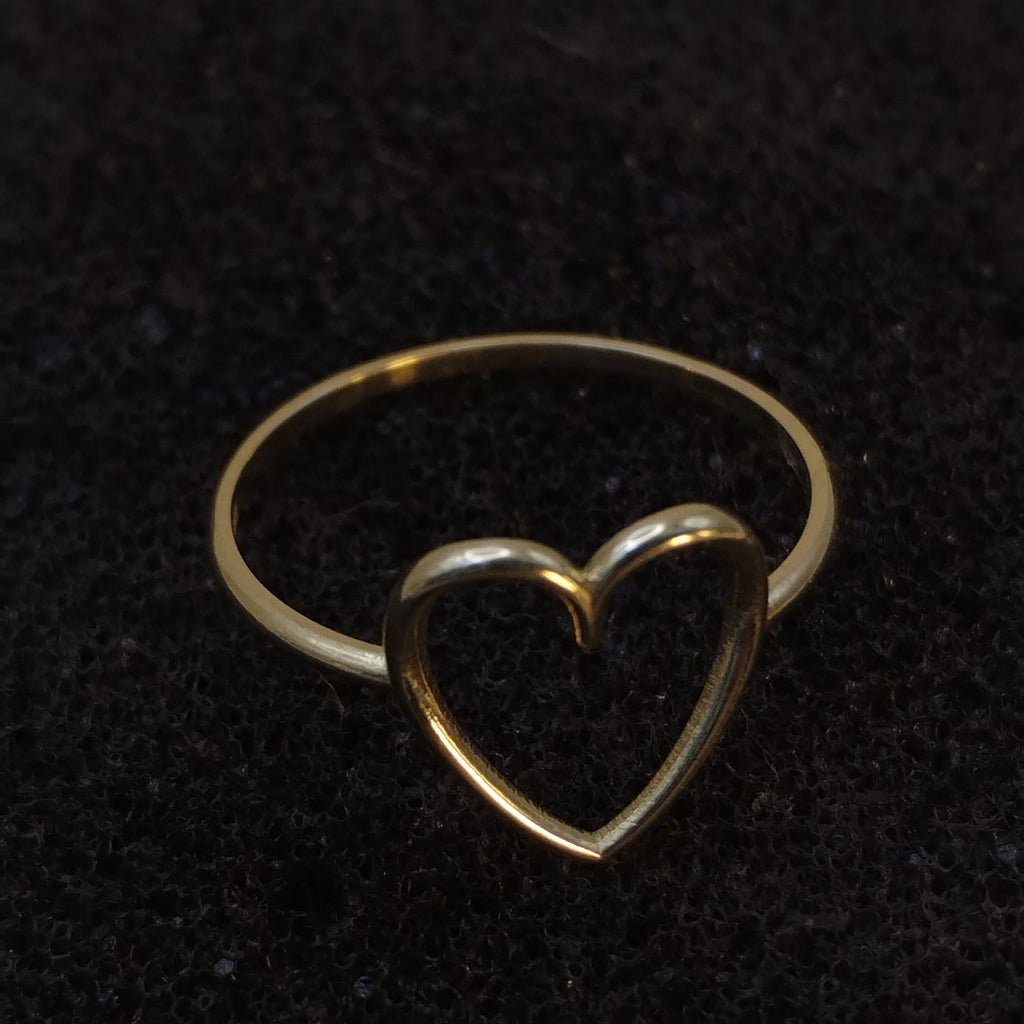 ANILLOS ANILLITO FIG CORAZON 10K TALLA 7 0.8 GR (NUEVO)