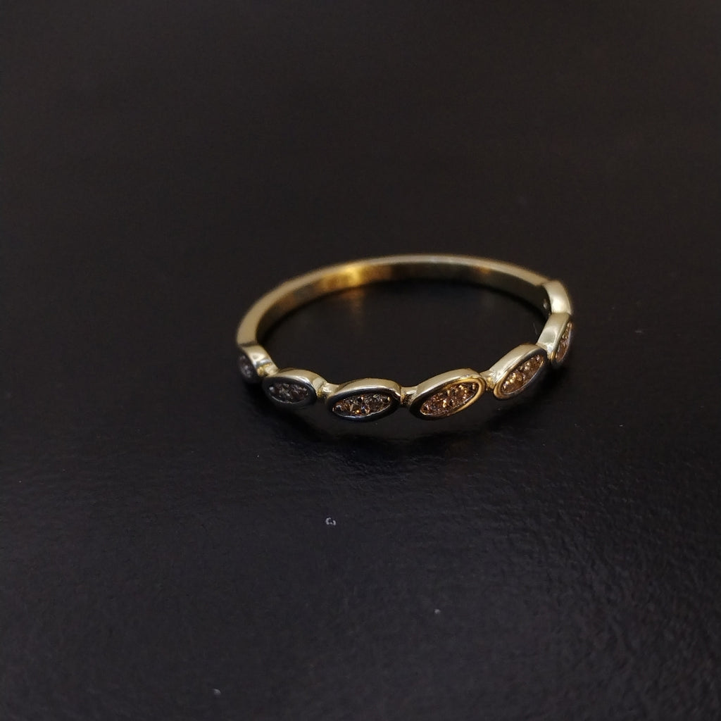 ANILLO ANILLITO FIG C CIRCONIAS 14K 7 TALLA 1.1 GR (NUEVO)