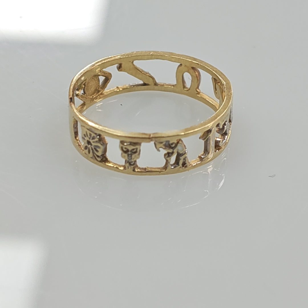 ARGOLLA DE LA SUERTE ORO 14 K 2,30 GRMS (SEMINUEVO)