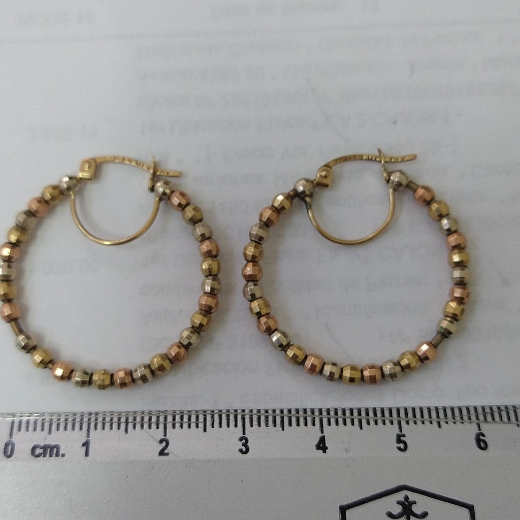 ARRACADAS PAR ORO 10 K 3 GRMS (SEMINUEVO)