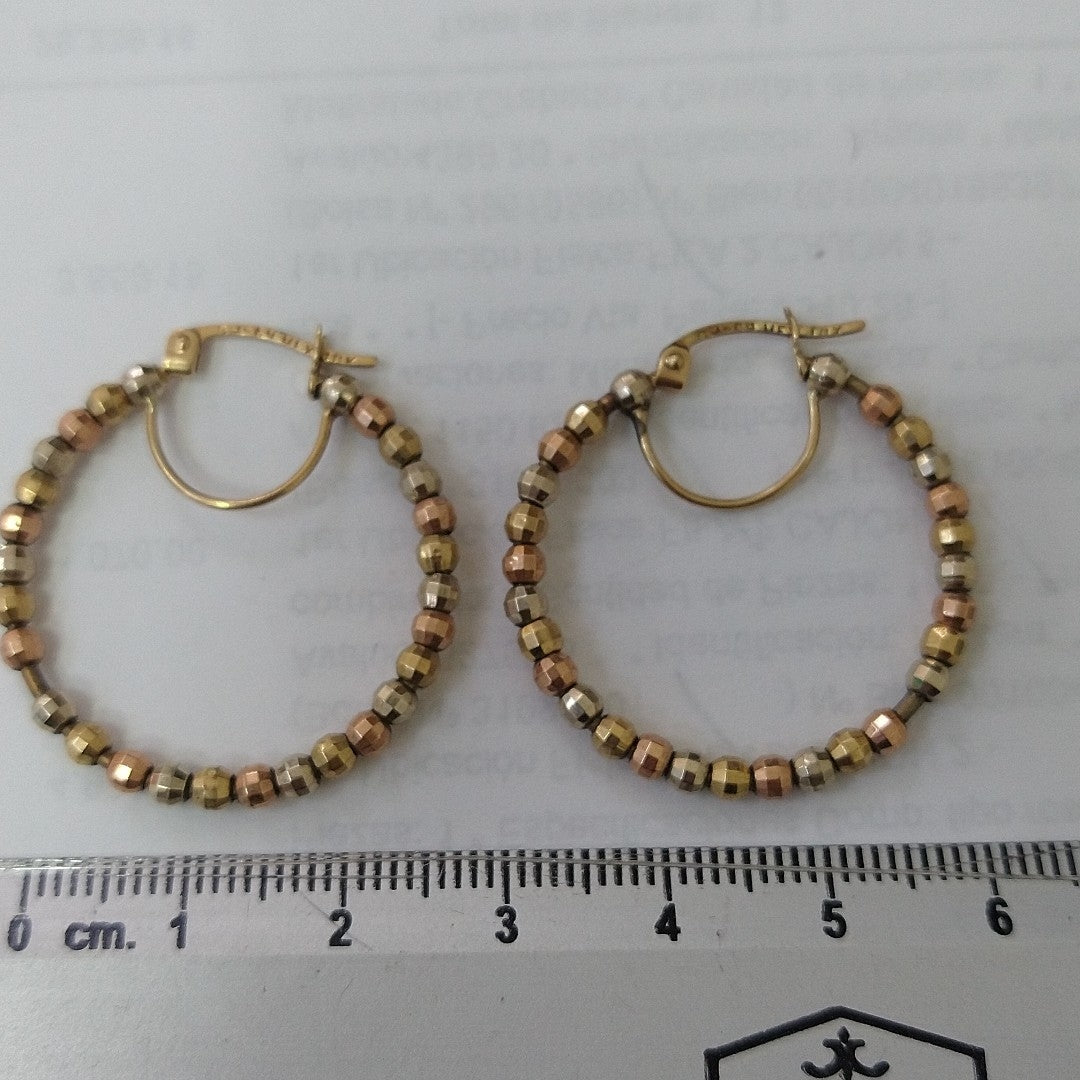 ARRACADAS PAR ORO 10 K 3 GRMS (SEMINUEVO)