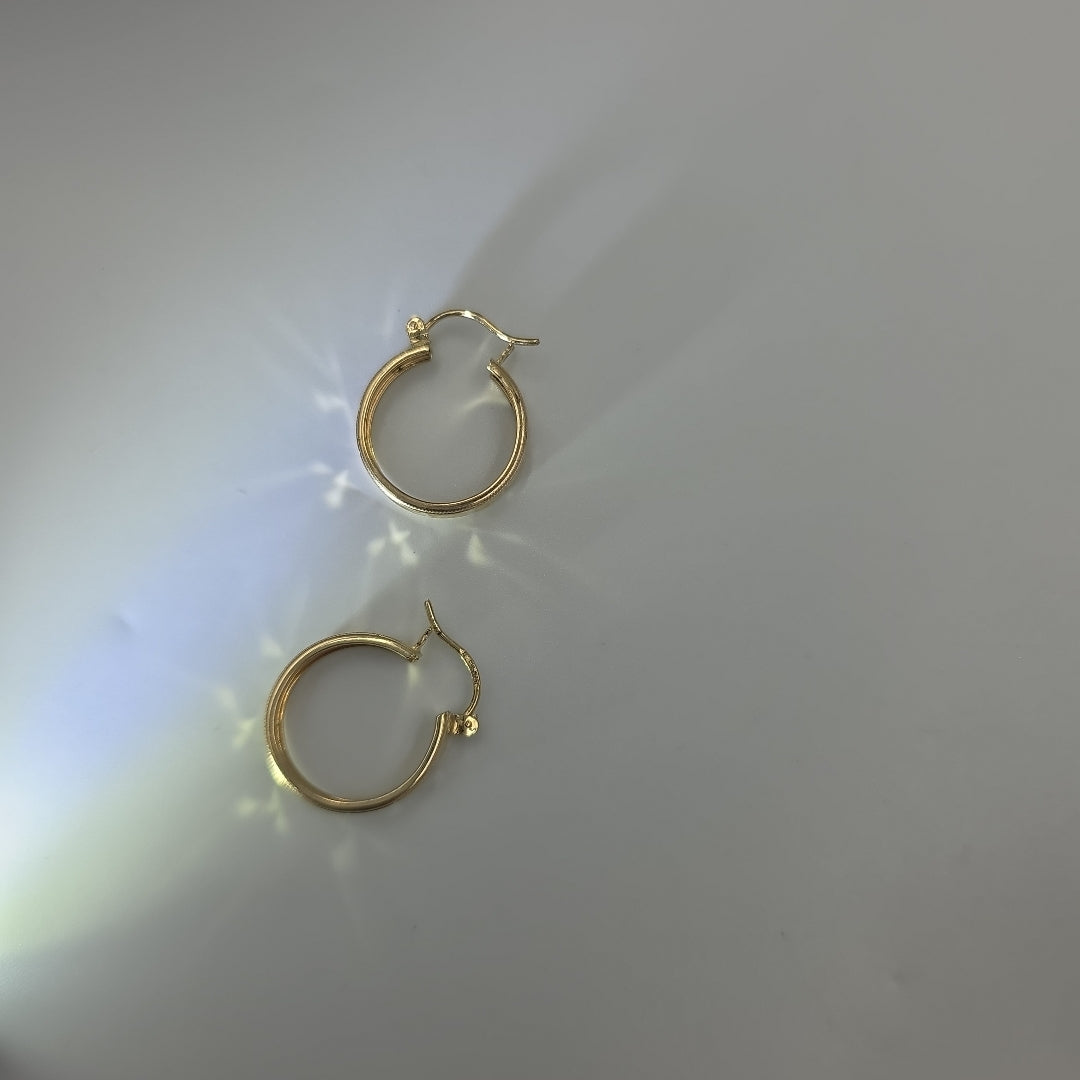 ARETES ARRACADAS LABRADAS 10K 2.2 GR (NUEVO)