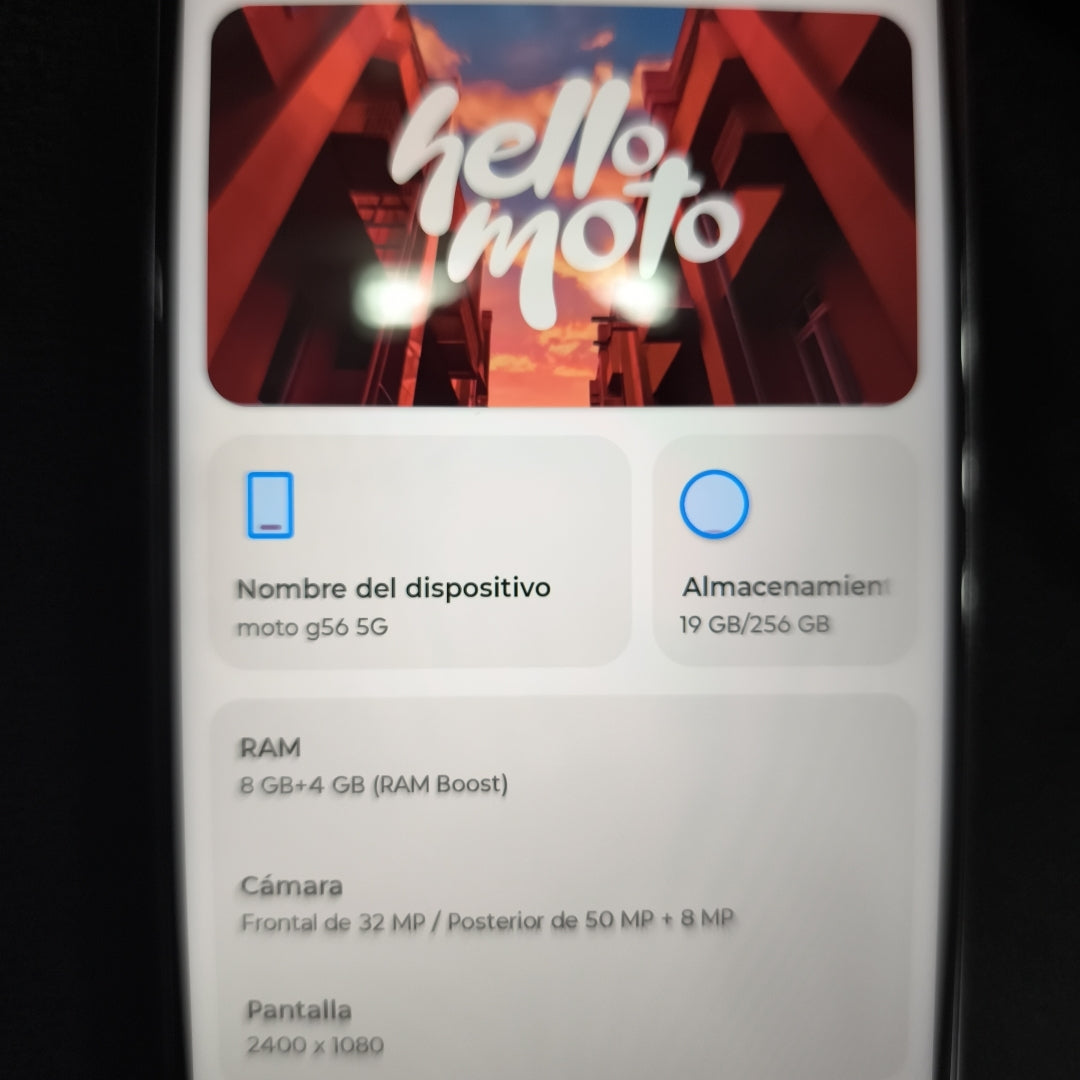 CELULAR MOTOROLA MOTO G56 5G XT2529-1(2025) 256 GB 8 GB RAM (SEMINUEVO)