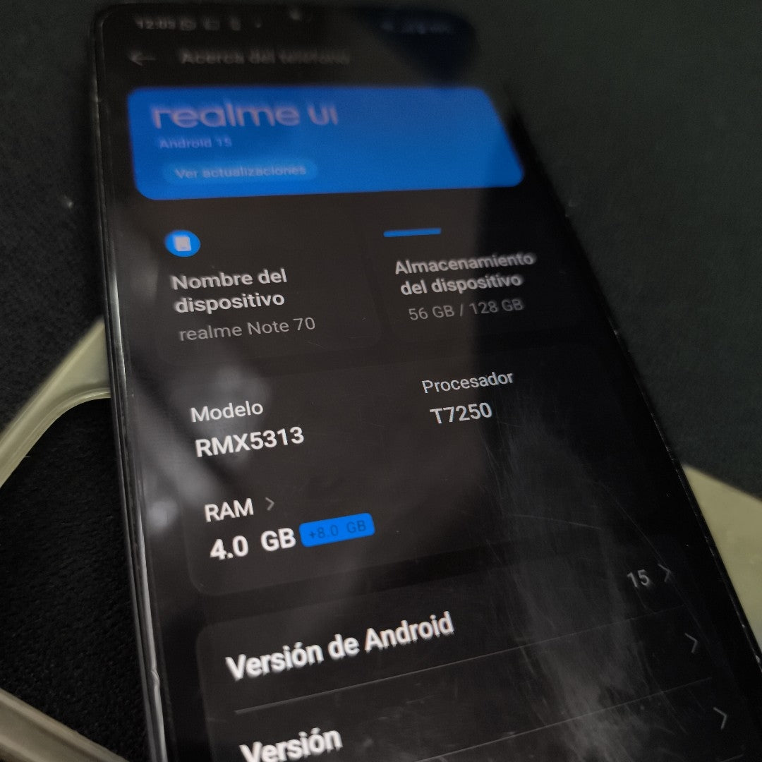 CELULAR REALME NOTE 70 RMX5313 (2025) 128 GB 4 GB RAM (SEMINUEVO)