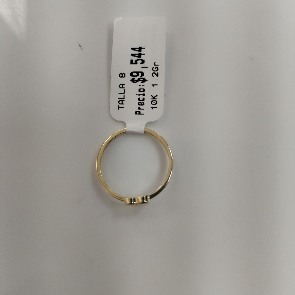 ANILLOS ANILLITO FIG CORAZON 10K TALLA 8 1.2 GR (NUEVO)