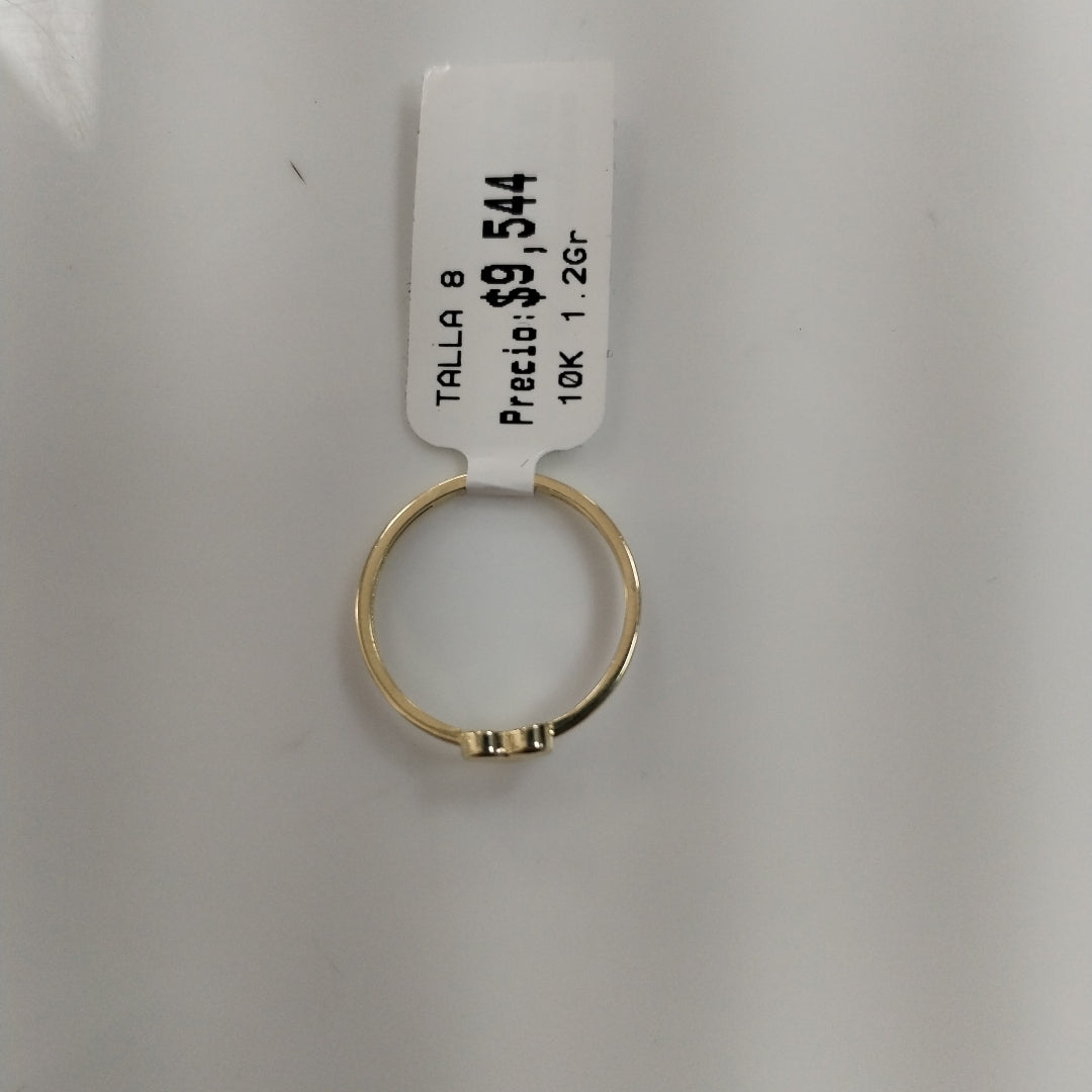 ANILLOS ANILLITO FIG CORAZON 10K TALLA 8 1.2 GR (NUEVO)