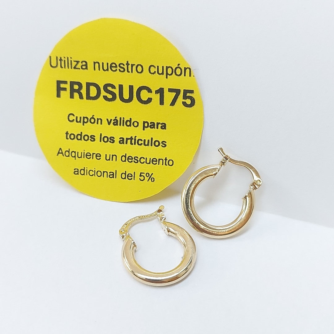 ARETES ARRACADAS 14K 1.6 GR (NUEVO)