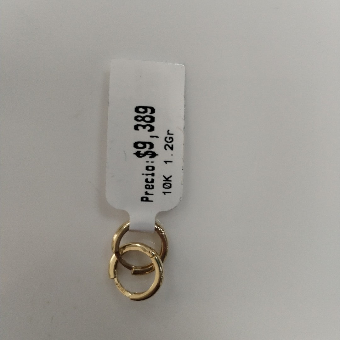 ARETES ARRACADAS LISAS 10K 1.2 GR (NUEVO)
