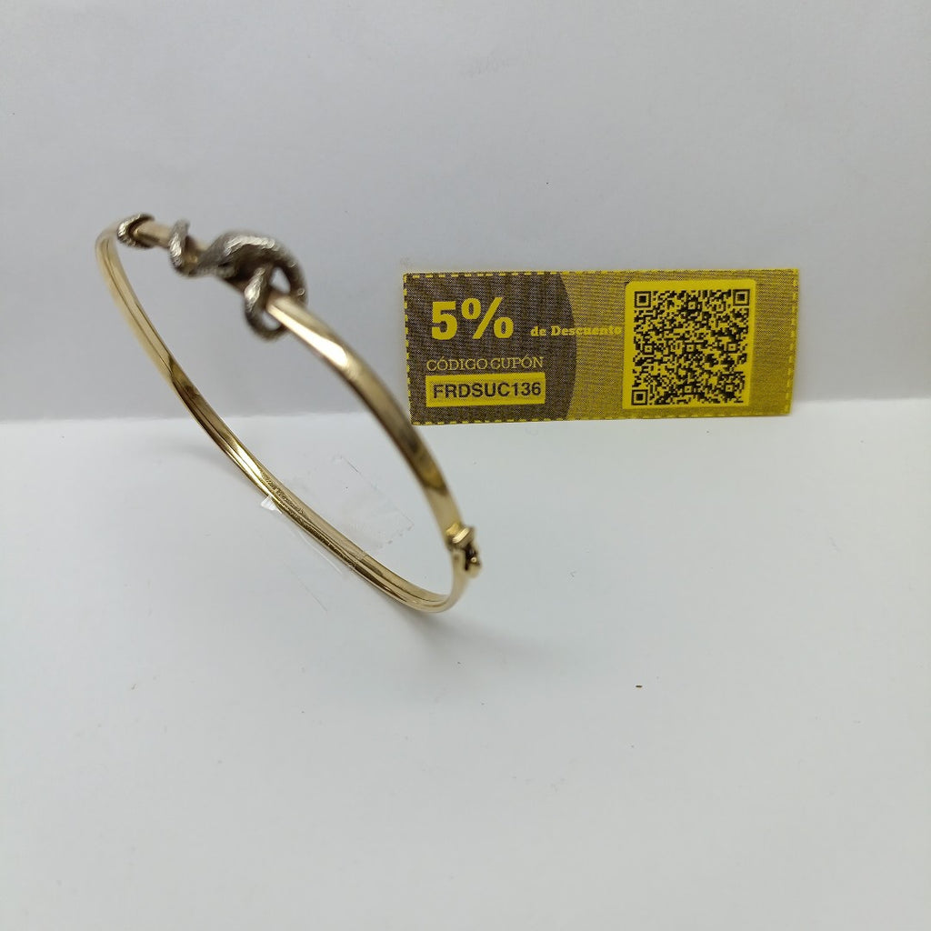 PULSERA RIGIDA ORO 14 K 5,20 GRMS (SEMINUEVO)