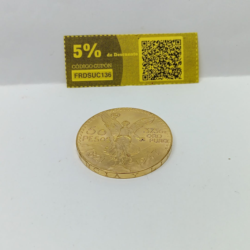 K1 41.6 GRMS 21 K IDENTIFICACIÓN MONEDA NOMINATIVA MATERIALES ORO OBSER (SEMINUEVO)