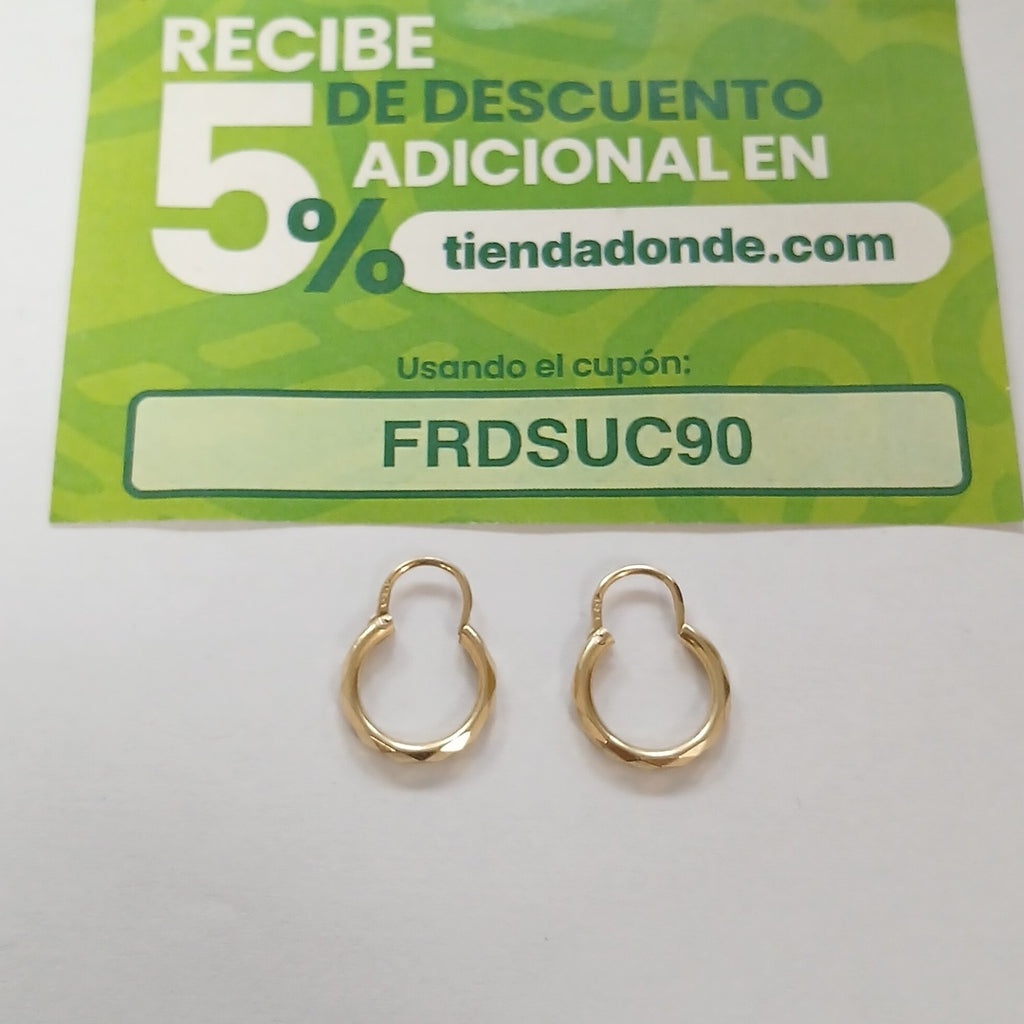 ARETES PAR ORO 18 K 1,50 GRMS (SEMINUEVO)