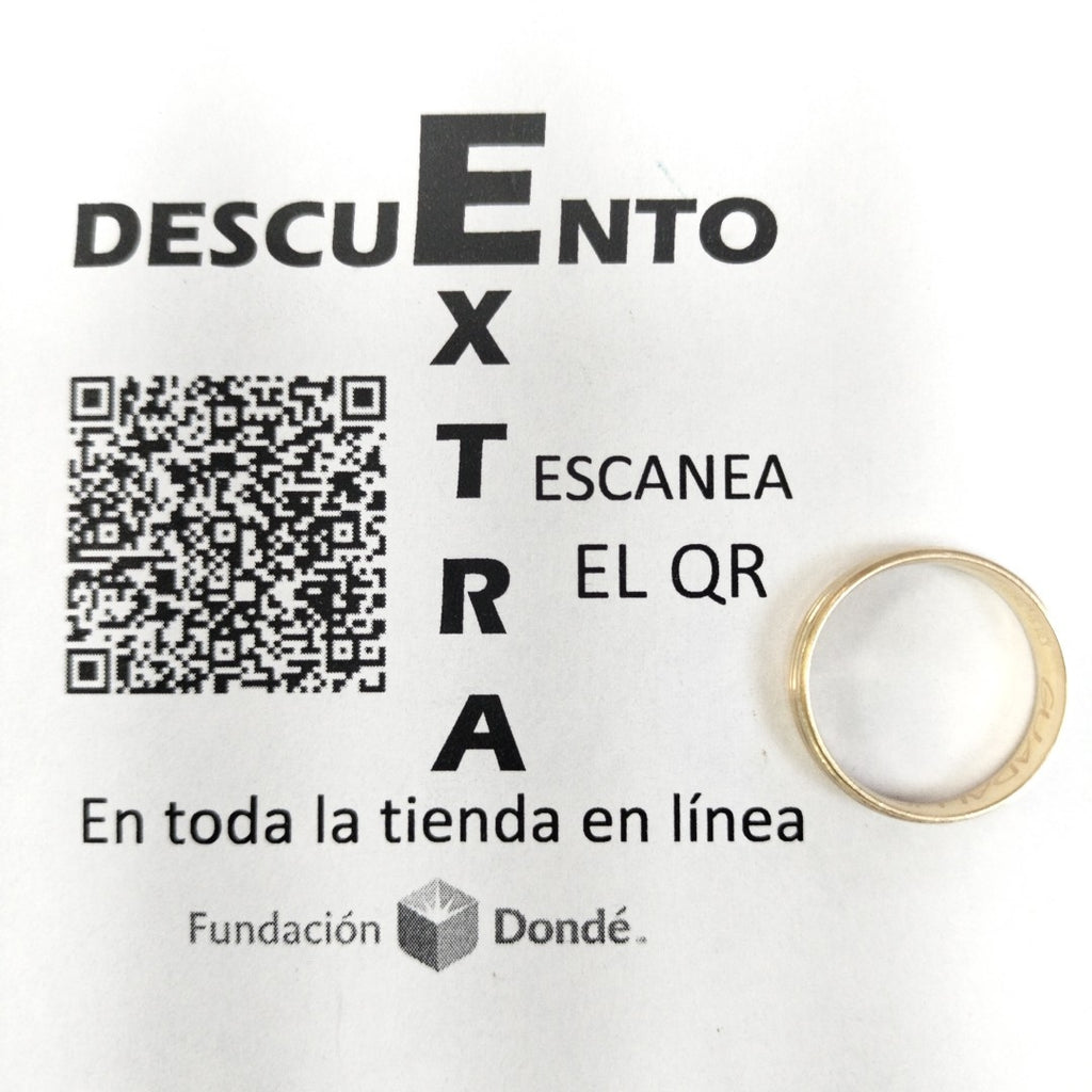 ARGOLLA ORO 14 K 2.2 GRMS (SEMINUEVO)