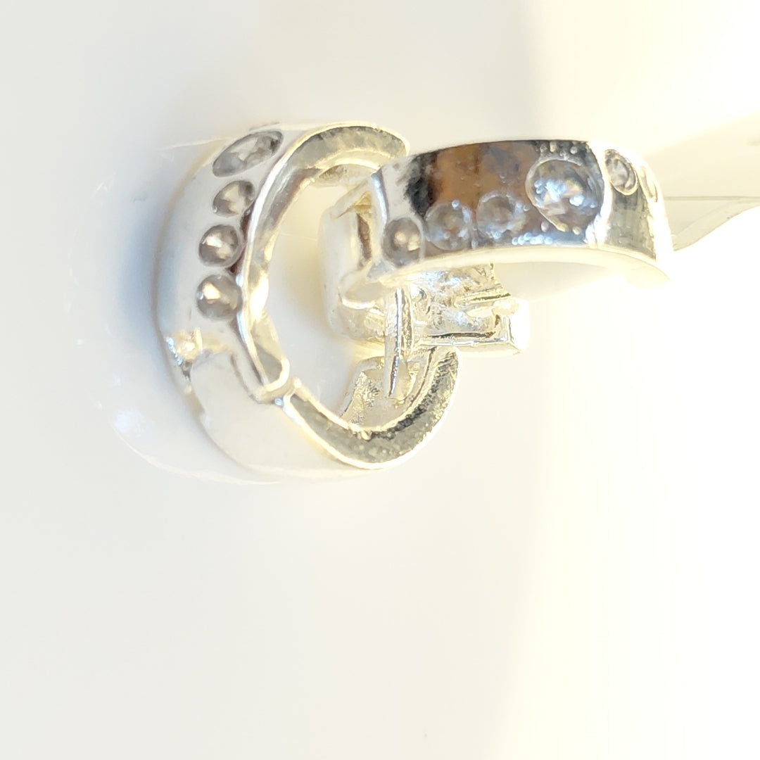 ARRACADAS C/CIRCONIAS PLATA .925 2.4 GR (NUEVO)