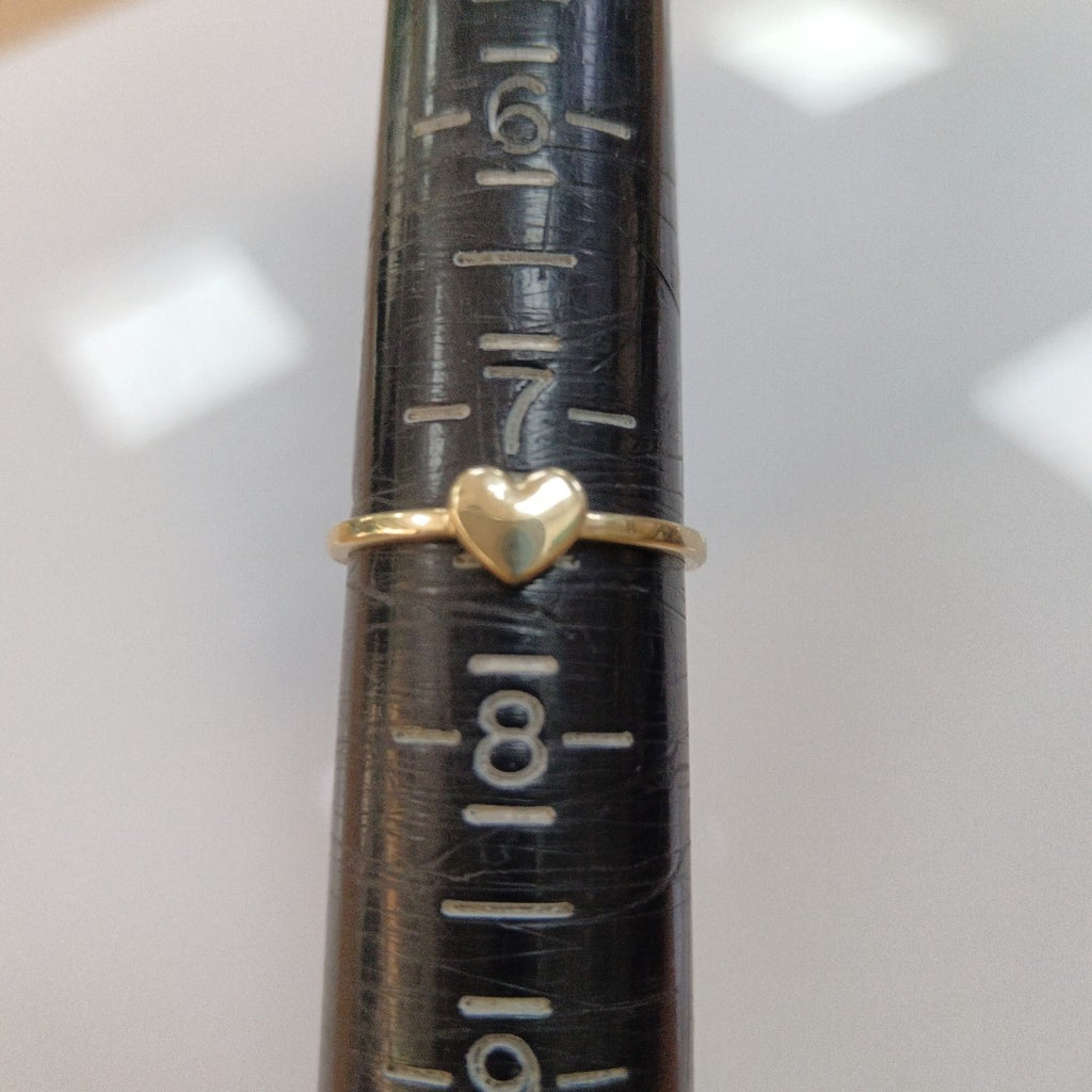 ANILLOS ANILLITO FIG CORAZON 10K TALLA 7 1.1 GR (NUEVO)