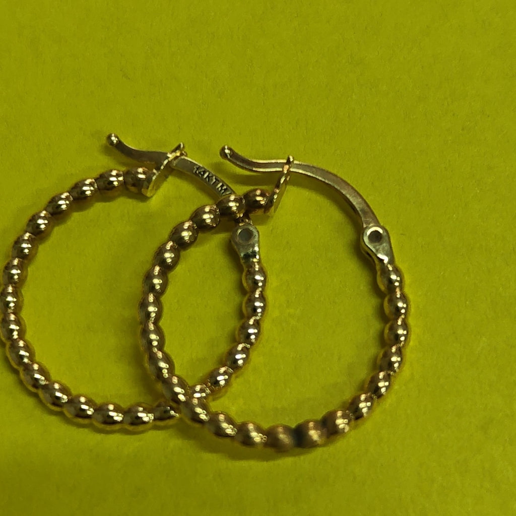 ARRACADAS PAR ORO 14 K 1.7 GRMS (SEMINUEVO)