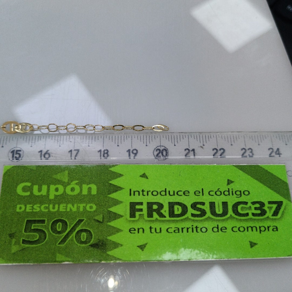 PULSERA ESPECIAL 14K 21 CM 1.8 GR (NUEVO)