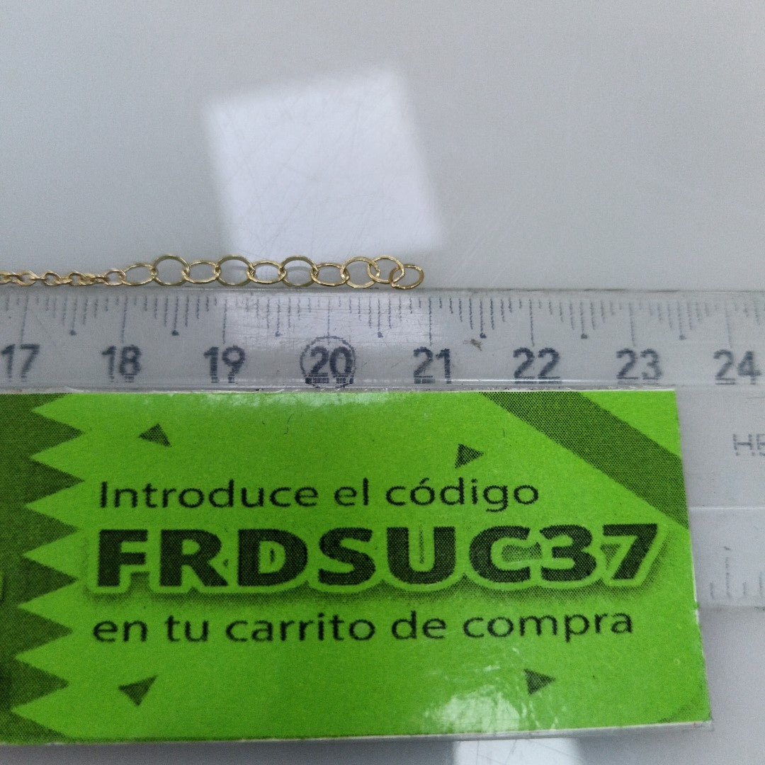 PULSERA ESPECIAL CON CORAZONES 10K 18 CM 1.2 GR (NUEVO)