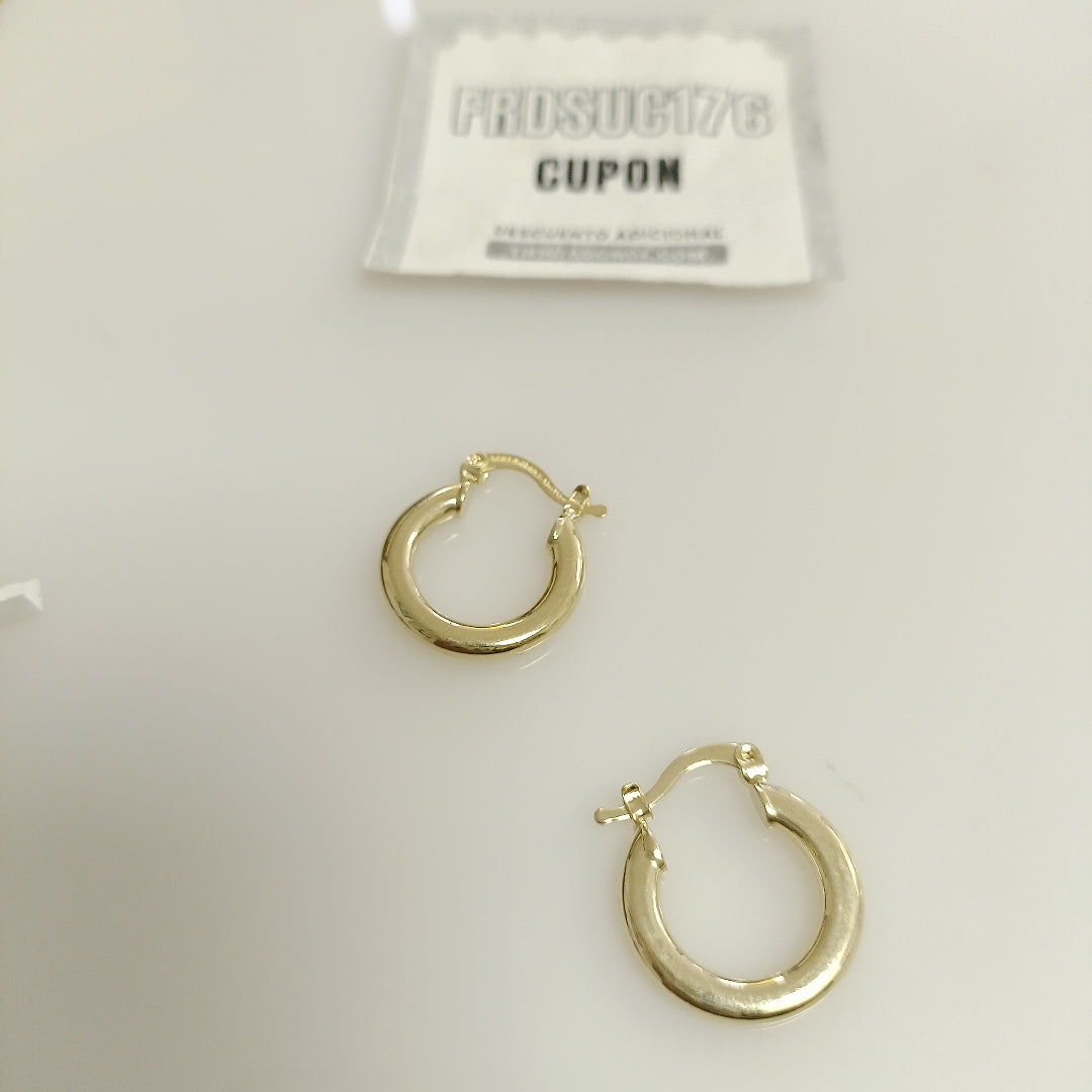 ARETES ARRACADAS 14K 1.6 GR (NUEVO)
