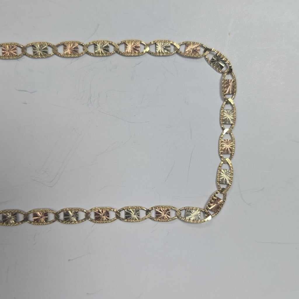 CADENAS TEJIDO GUCHI ORO 10K 55 CM 6.7 GR (NUEVO)