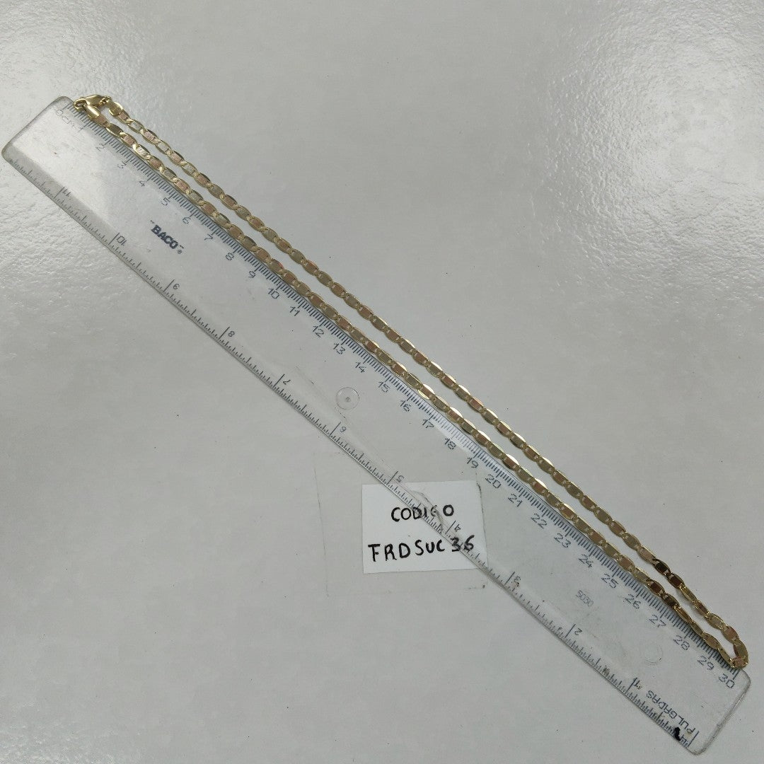 CADENA ORO,ORO COMBINADO 14 K 10,70 GRMS (SEMINUEVO)