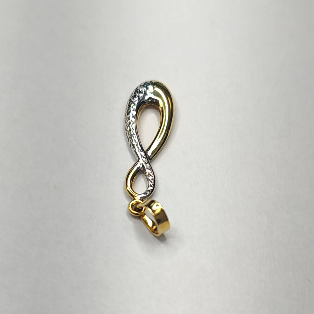 DIJE ORO COMBINADO 14 K 0,60 GRMS (SEMINUEVO)