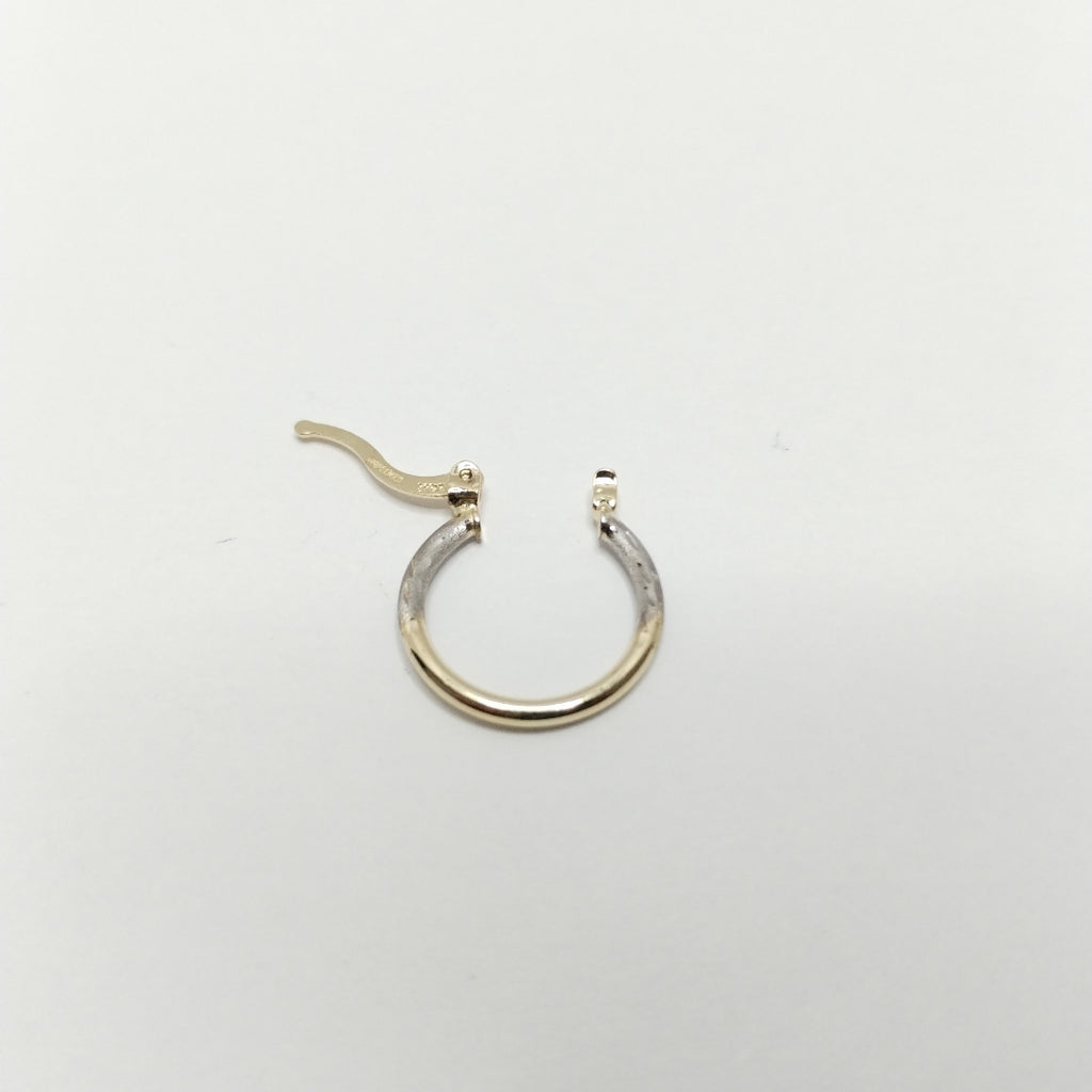 ARETES ARRACADAS COMBINADAS 14K 1.1 GR (NUEVO)