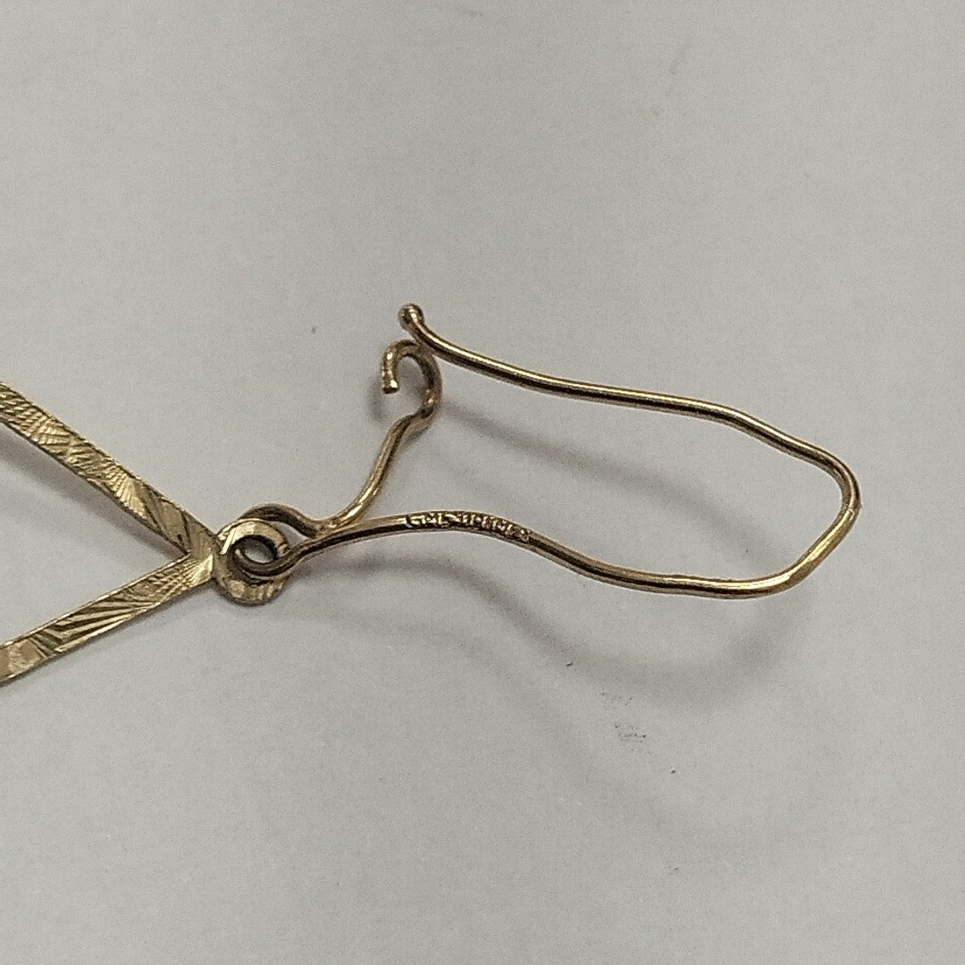 ARETES PAR ORO 14 K 1.8 GRMS (SEMINUEVO)
