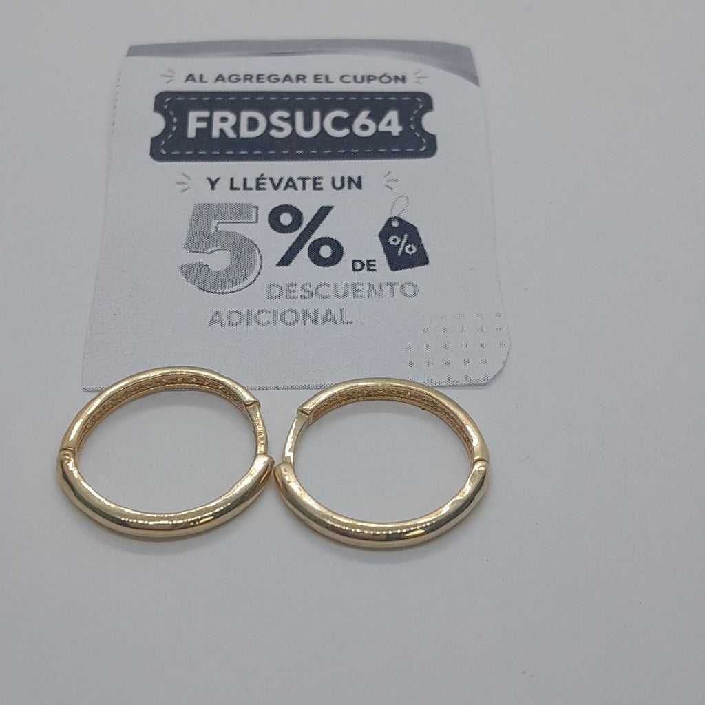 ARETES ARRACADAS C CIRCONIAS 14K 2 GR (NUEVO)