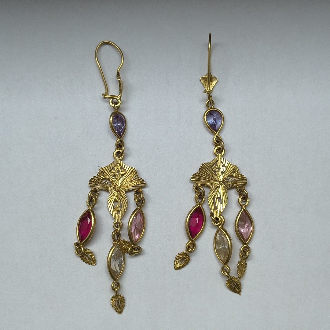 ARETES PAR ORO 14 K 8.3 GRMS (SEMINUEVO)