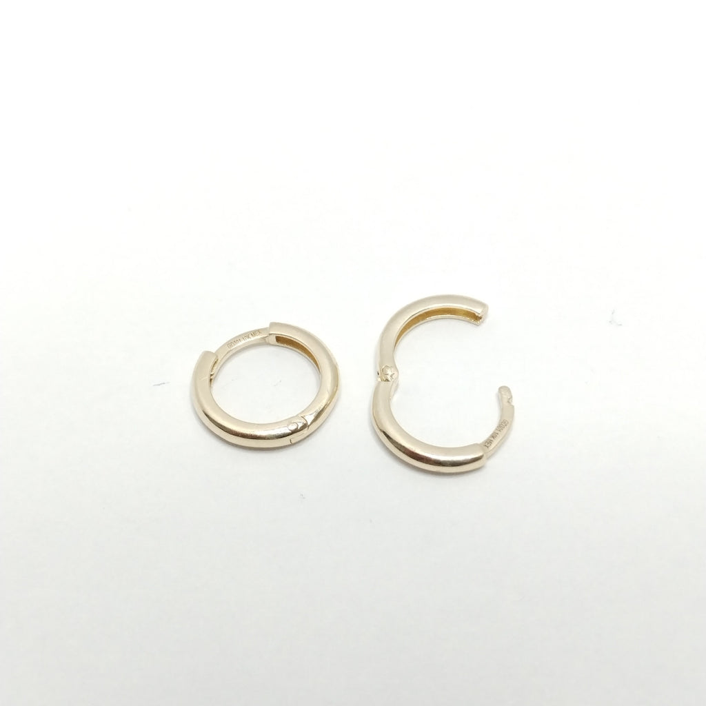 ARETES ARRACADAS LISAS 10K 1.1 GR (NUEVO)