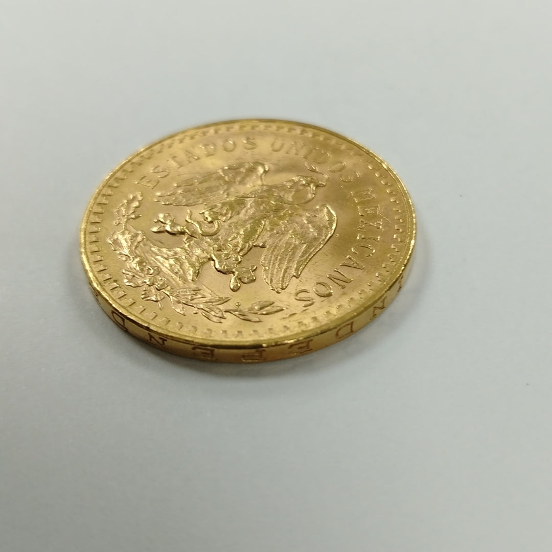 K1 41.6 GRMS 21 K IDENTIFICACIÓN MONEDA NOMINATIVA MONEDAS PESOS 50 PESOS (SEMINUEVO)
